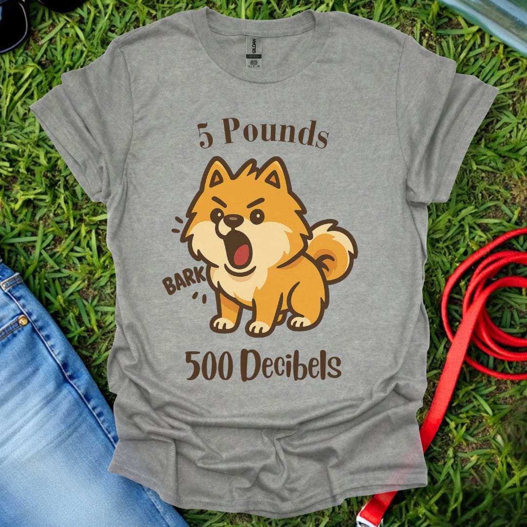 Pomeranian Decibels T-Shirt