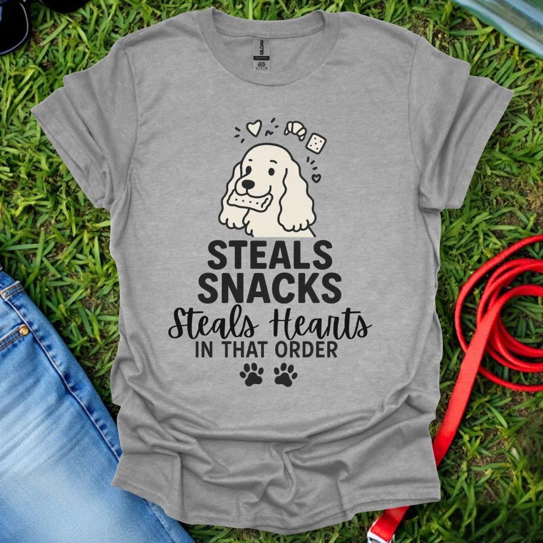 Cocker Steals Snacks T-Shirt