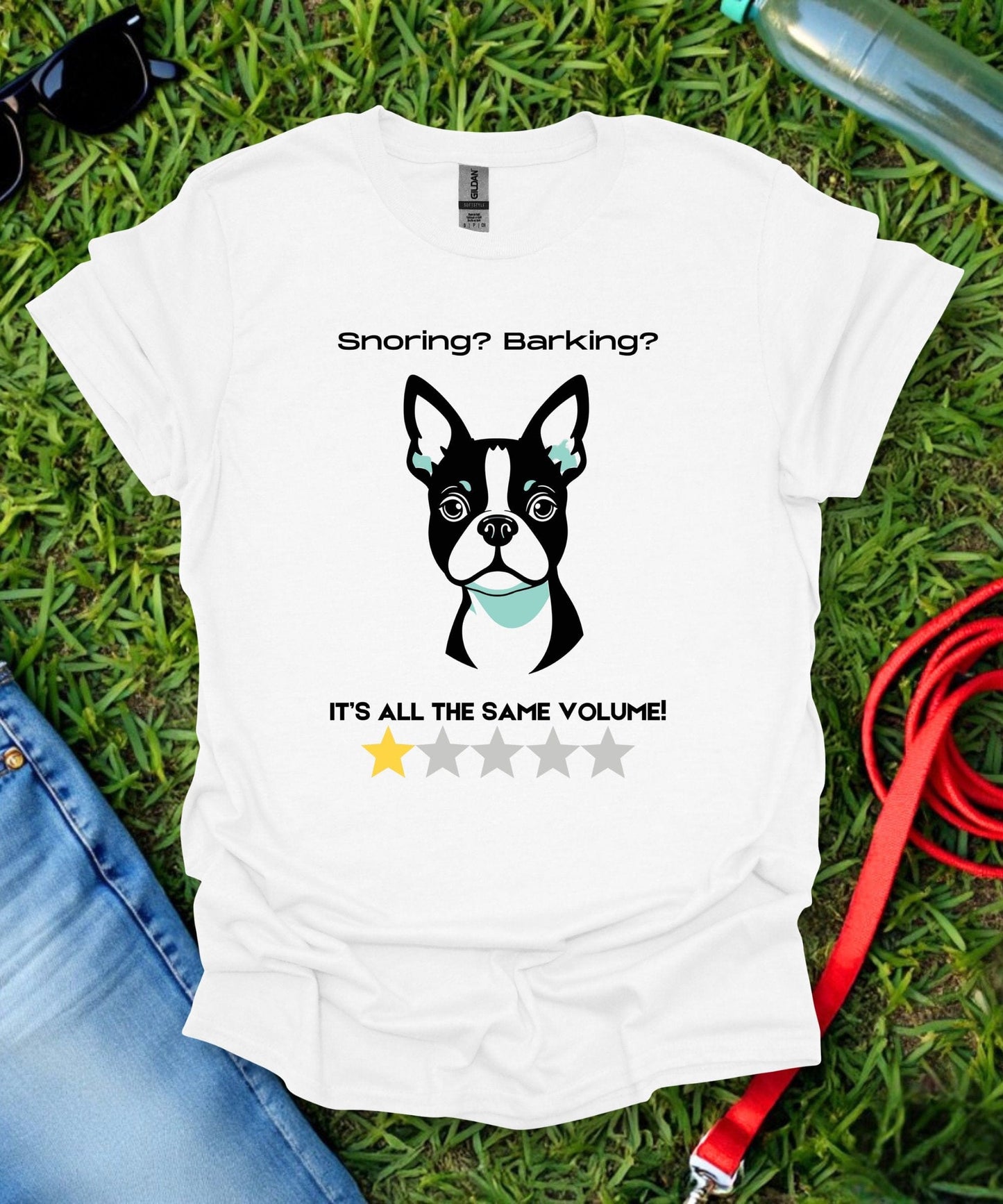One Star Boston Terrier Review T-Shirt