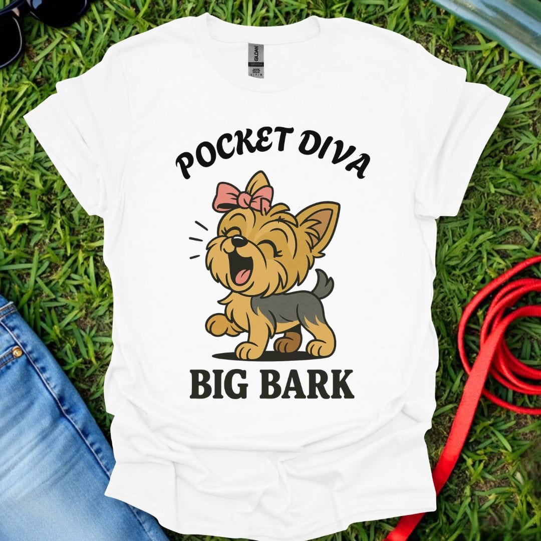 Pocket Diva Yorkie T-Shirt