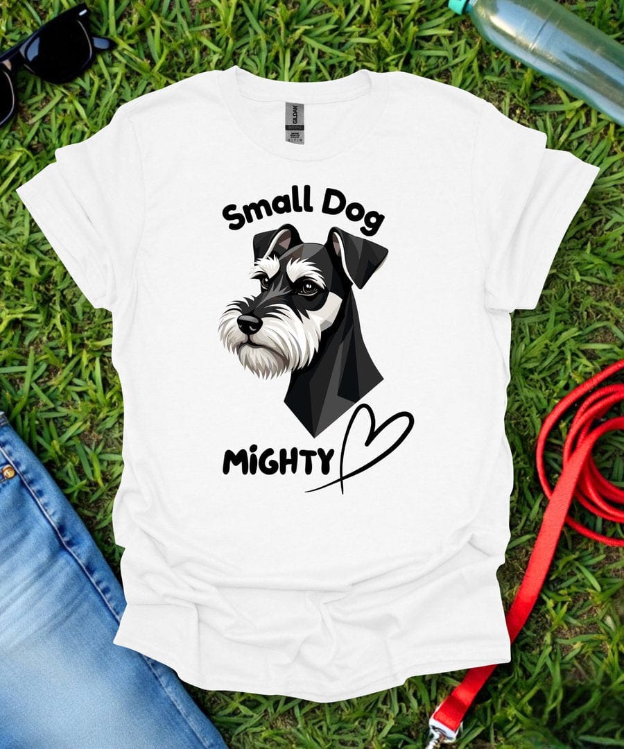 Small Dog Mighty Heart Schnauzer T-Shirt