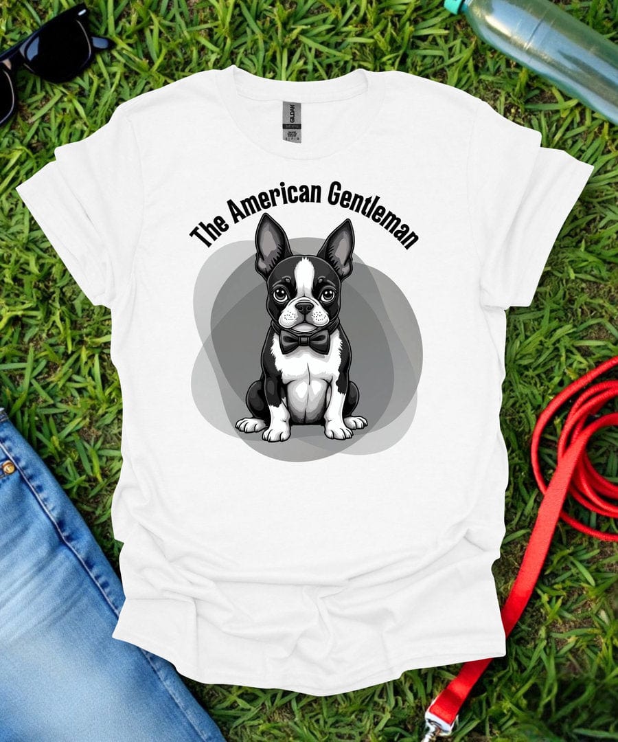 American Gentleman Boston Terrier T-Shirt