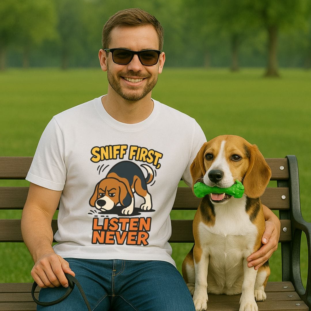 Sniff First Beagle T-Shirt