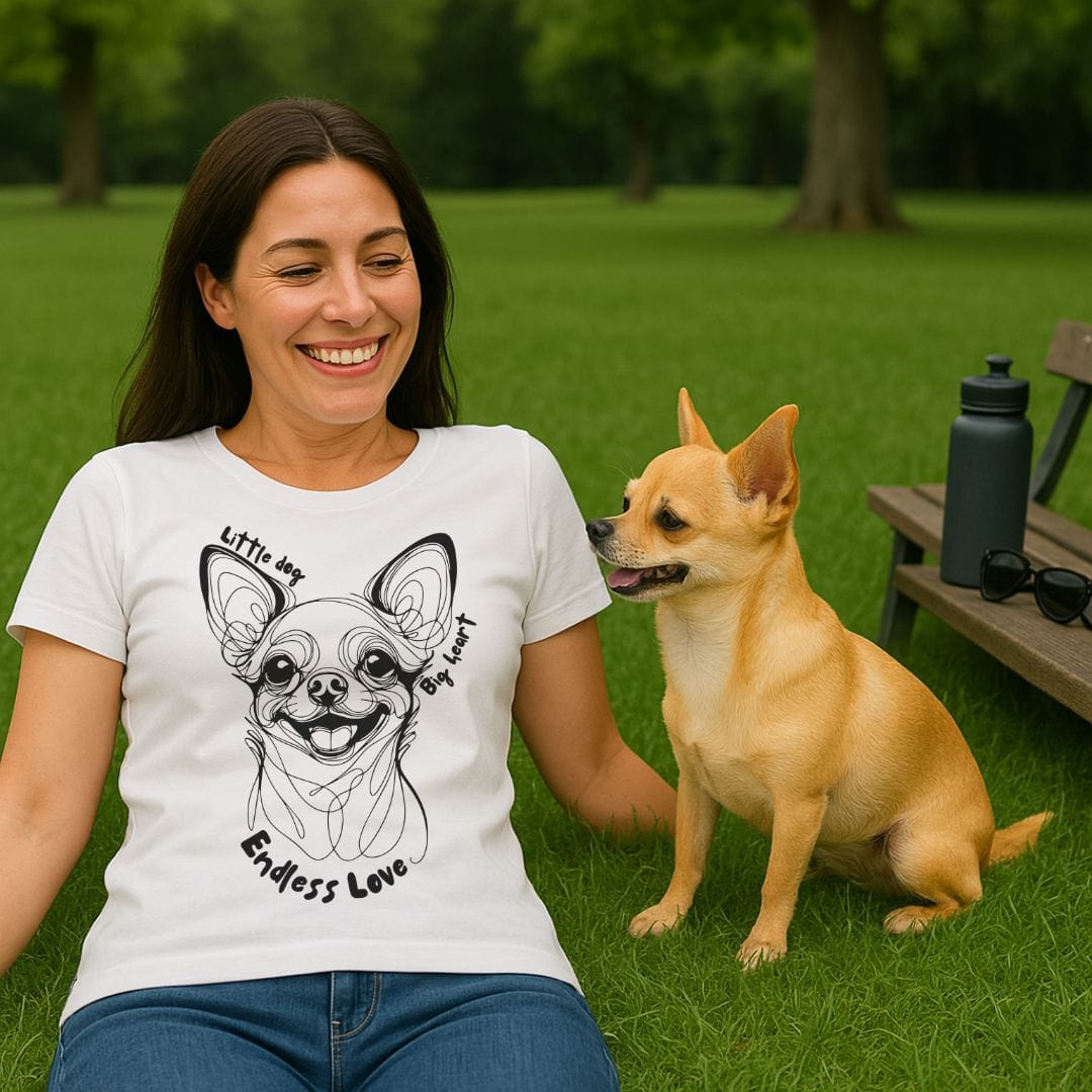 Little Dog Big Heart (Short haired Chihuahua) T-Shirt
