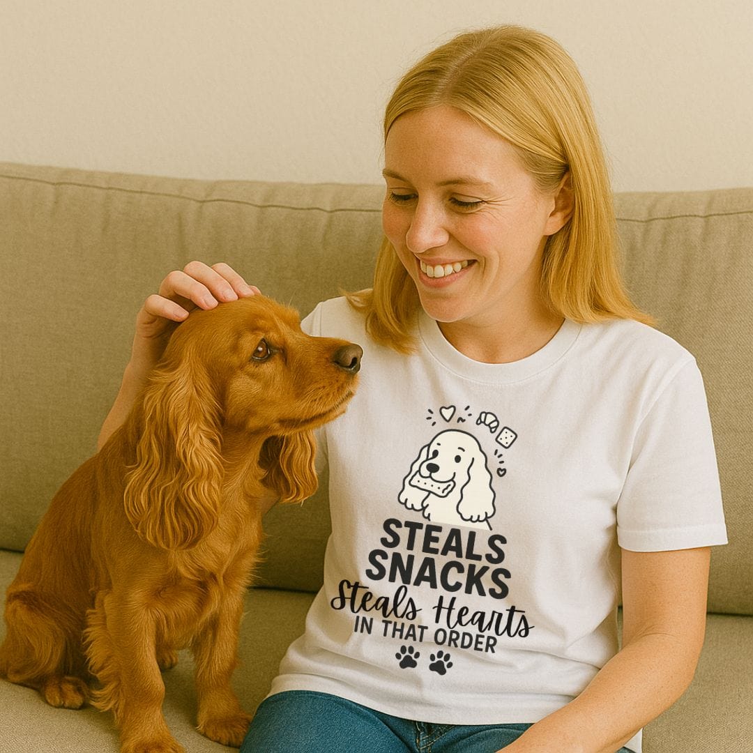 Cocker Steals Snacks T-Shirt