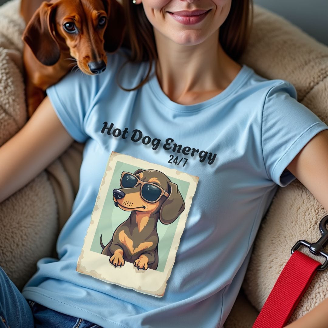 Hot Dog Energy Dachshund T-Shirt