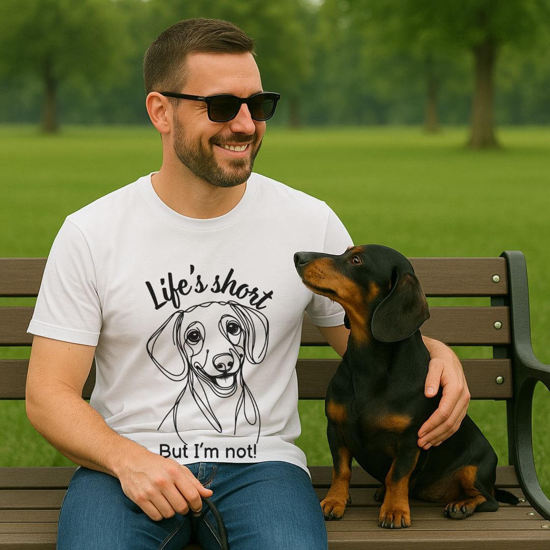 Life's Short (Short haired Dachshund) T-Shirt