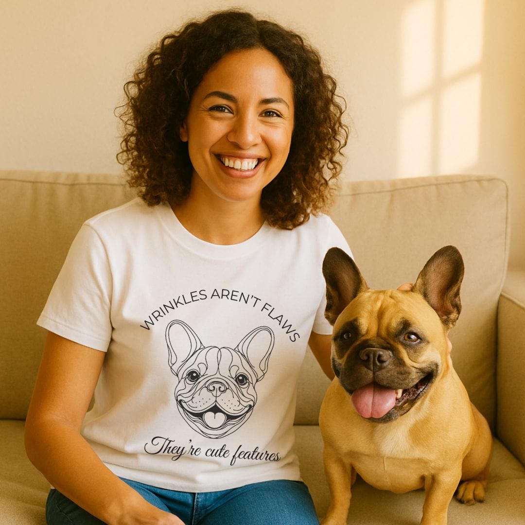 Wrinkes Aren't Flaws French Bulldog T-Shirt