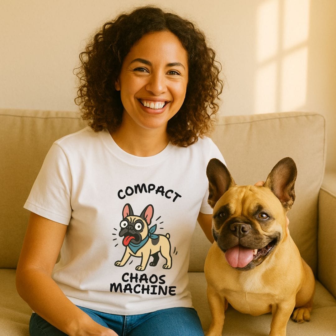 Frenchie Chaos Machine T-Shirt