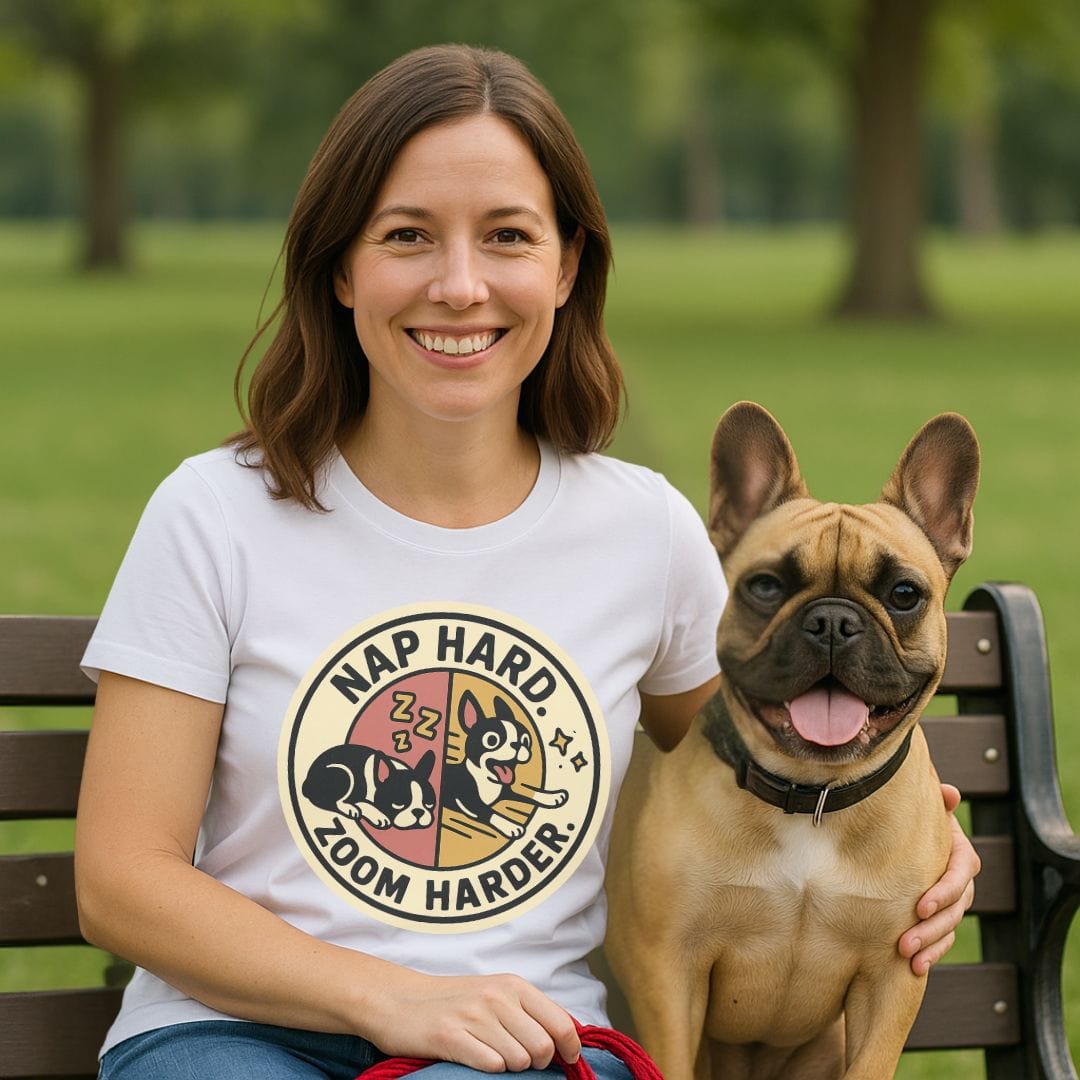 Frenchie Zoom Harder T-Shirt