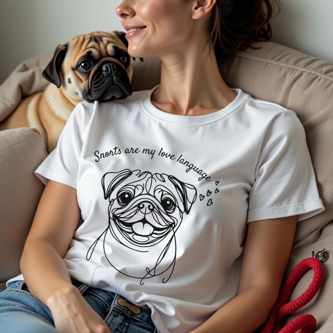 Snorts are my Love Language Pug T-Shirt