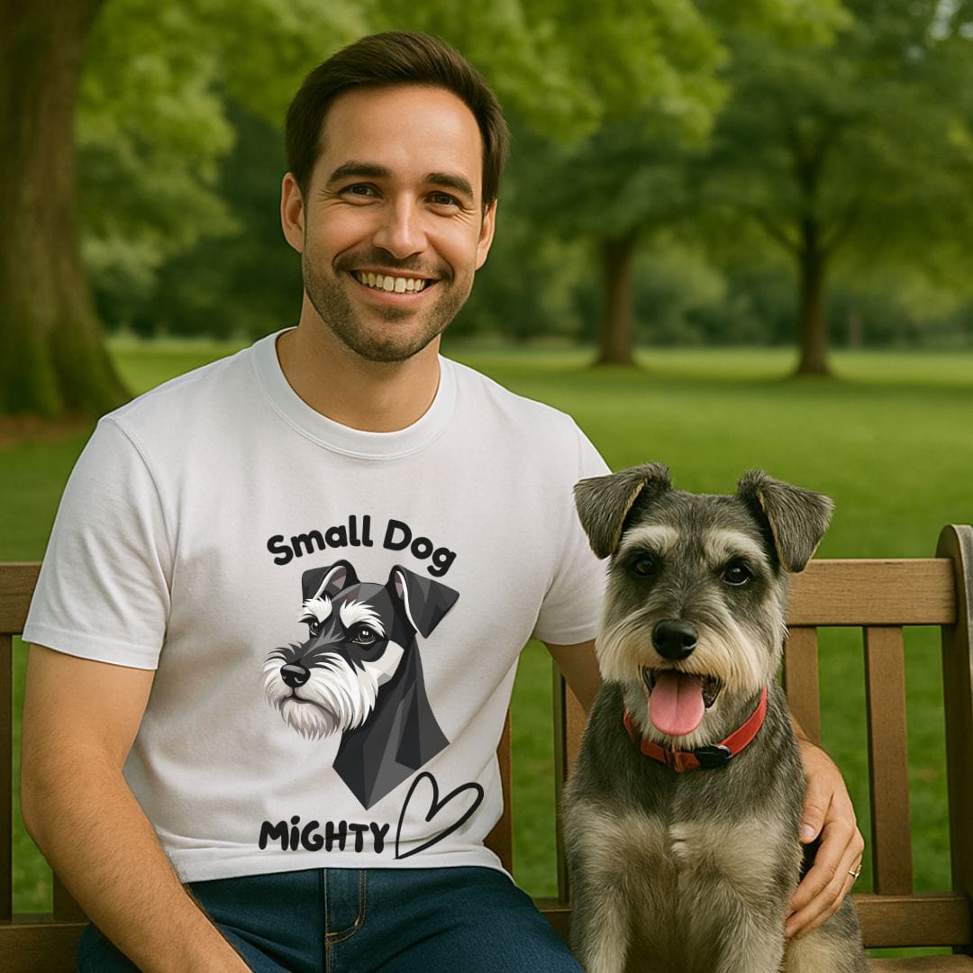 Small Dog Mighty Heart Schnauzer T-Shirt