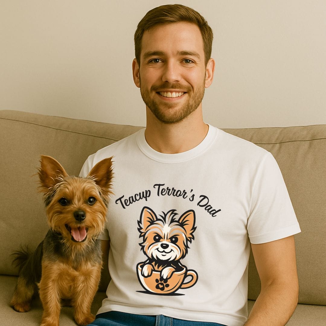 Teacup Terror Dad T-Shirt