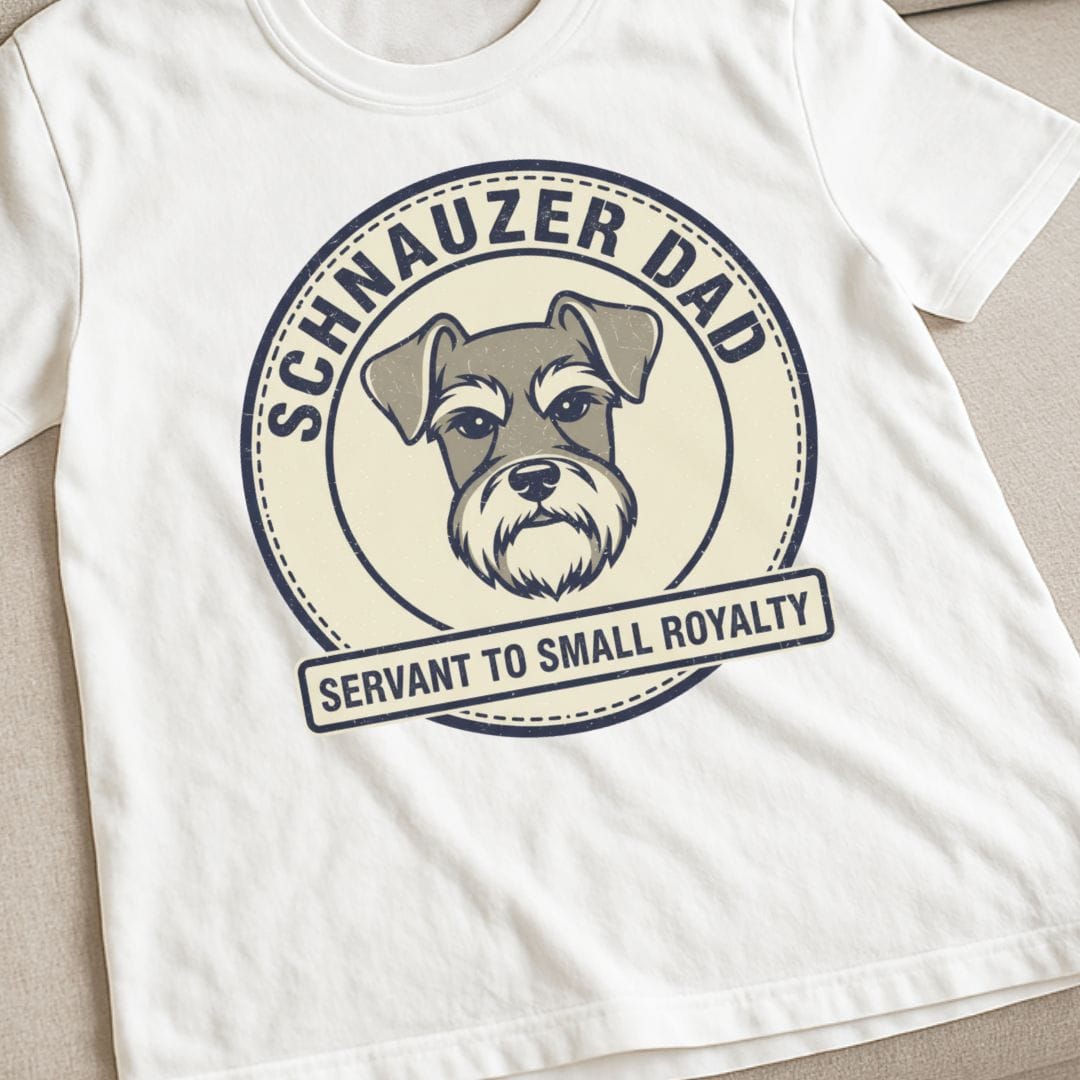 Schnauzer Dad Servant T-Shirt