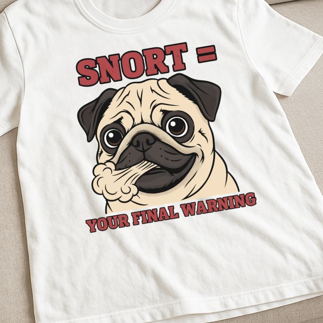 Pug Warning T-Shirt