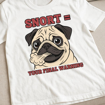 Pug Warning T-Shirt