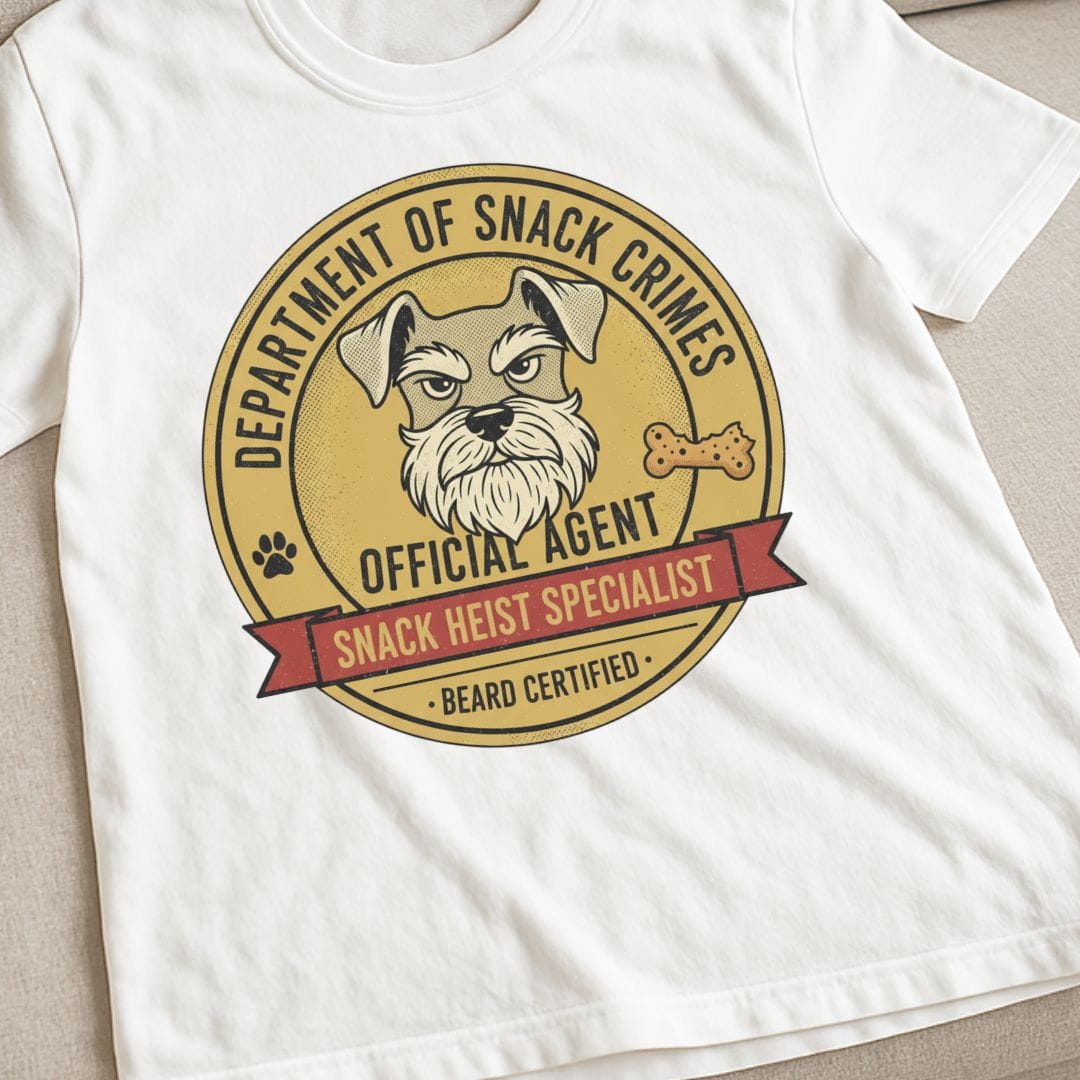 Schnauzer Snack Heist Specialist T-Shirt