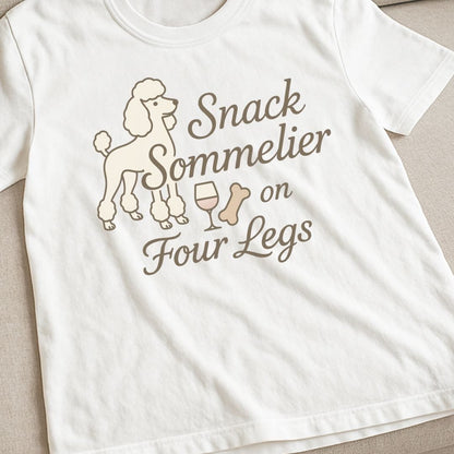 Poodle Snack Sommelier T-Shirt