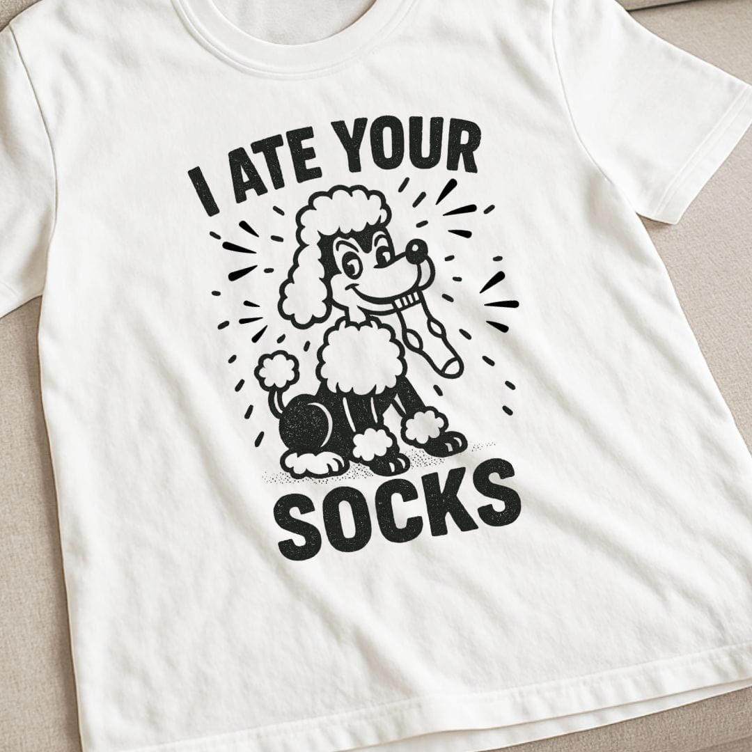 Poodle Ate Socks T-Shirt