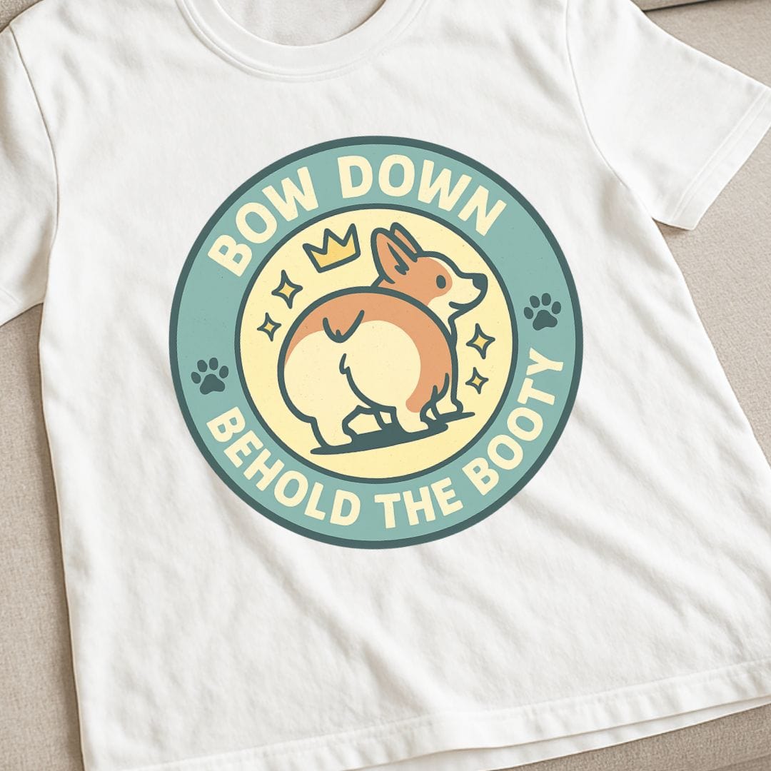 Corgi Bow Down T-Shirt