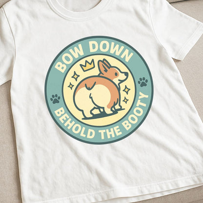 Corgi Bow Down T-Shirt