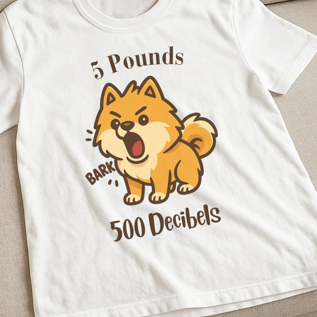 Pomeranian Decibels T-Shirt