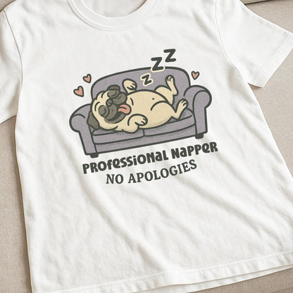 No Apologies Pug T-Shirt
