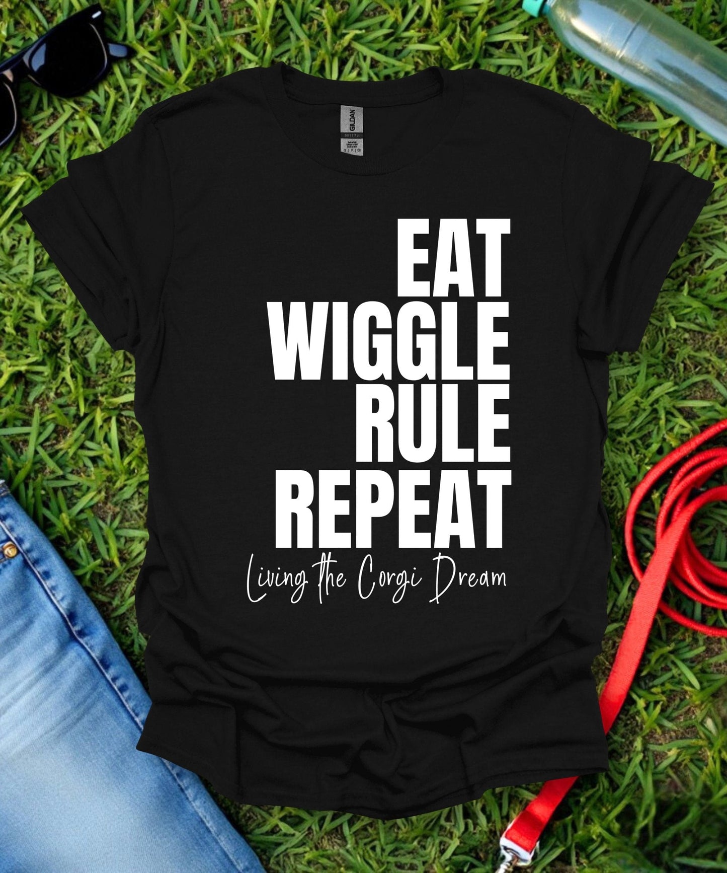 Eat Wiggle Rule Repeat Corgi T-Shirt