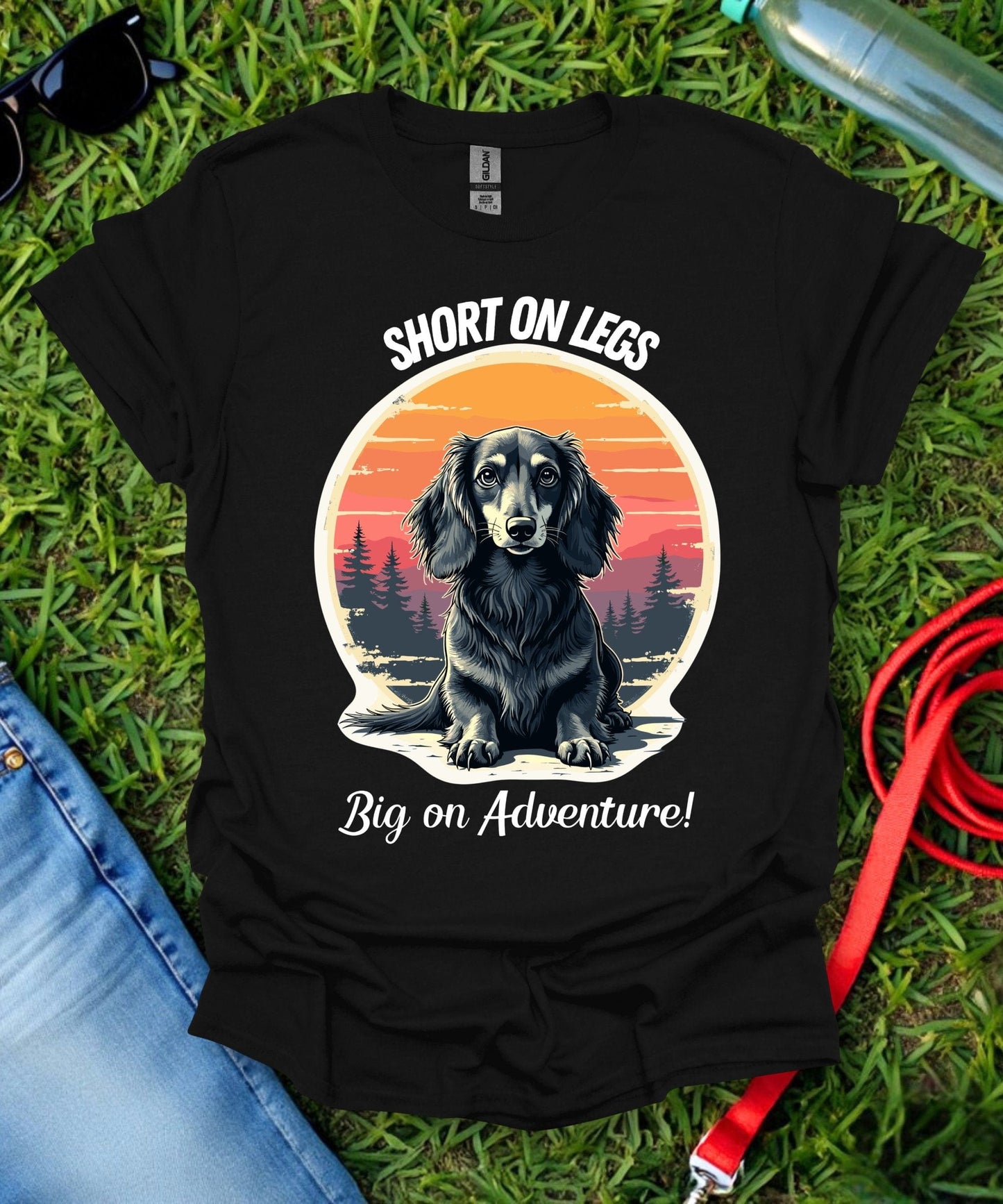 Adventure Dachshund (Long haired) T-Shirt