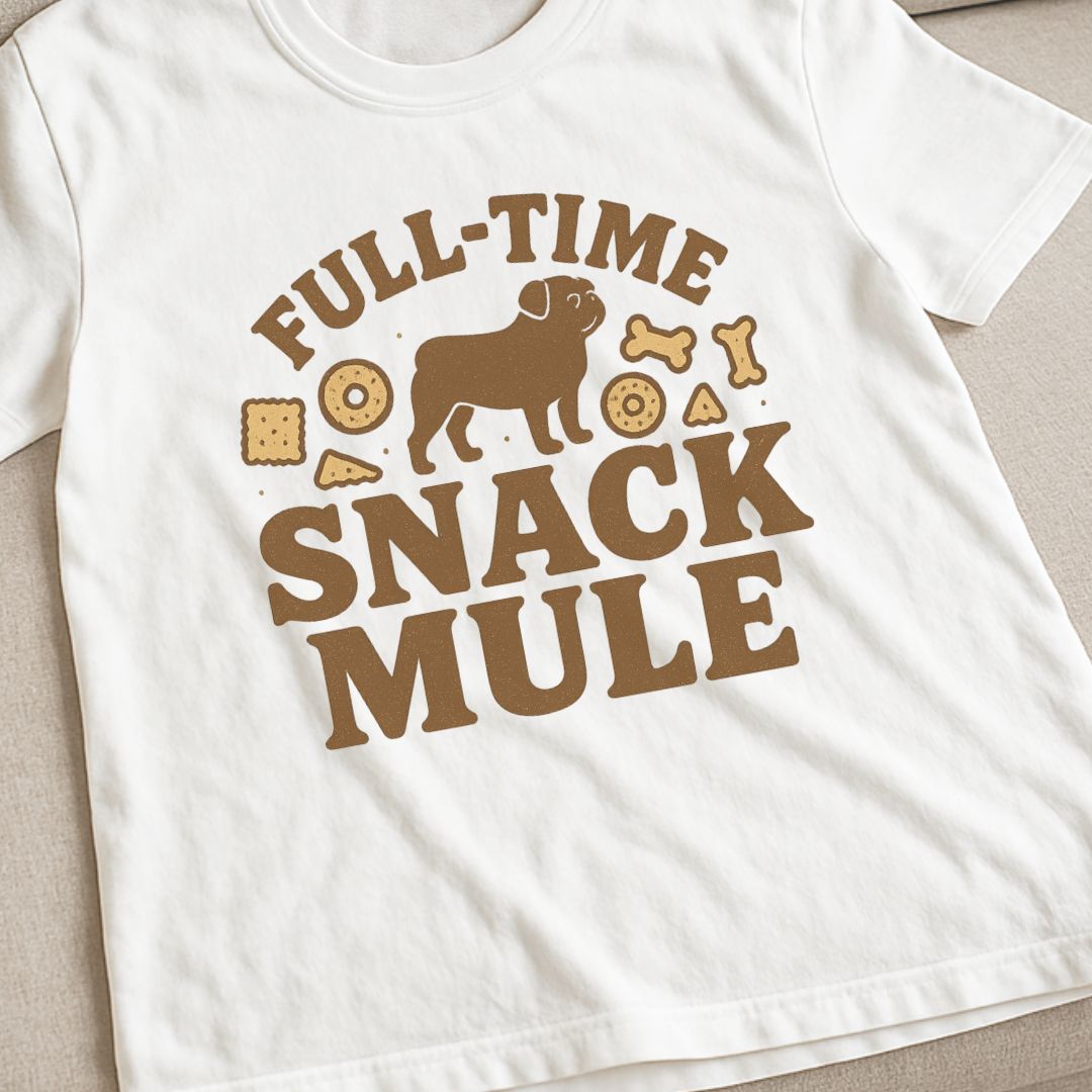 Pug Snack Mule T-Shirt
