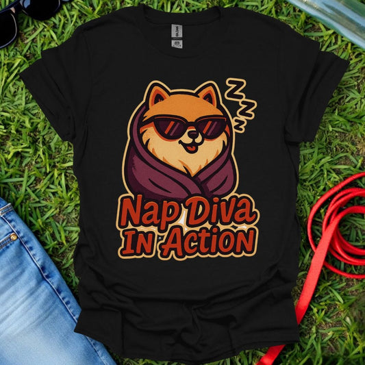 Pomeranian Nap Diva T-Shirt