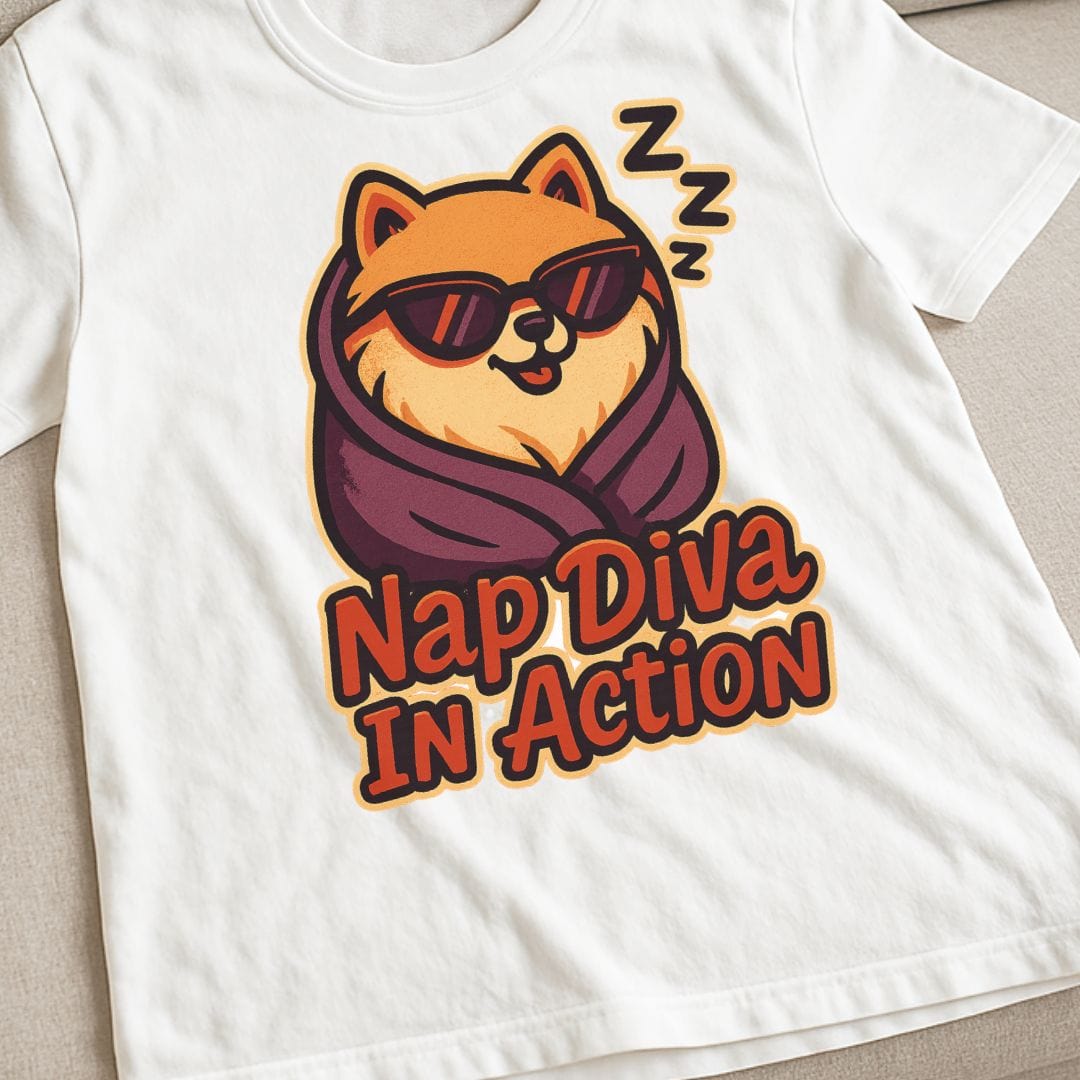 Pomeranian Nap Diva T-Shirt