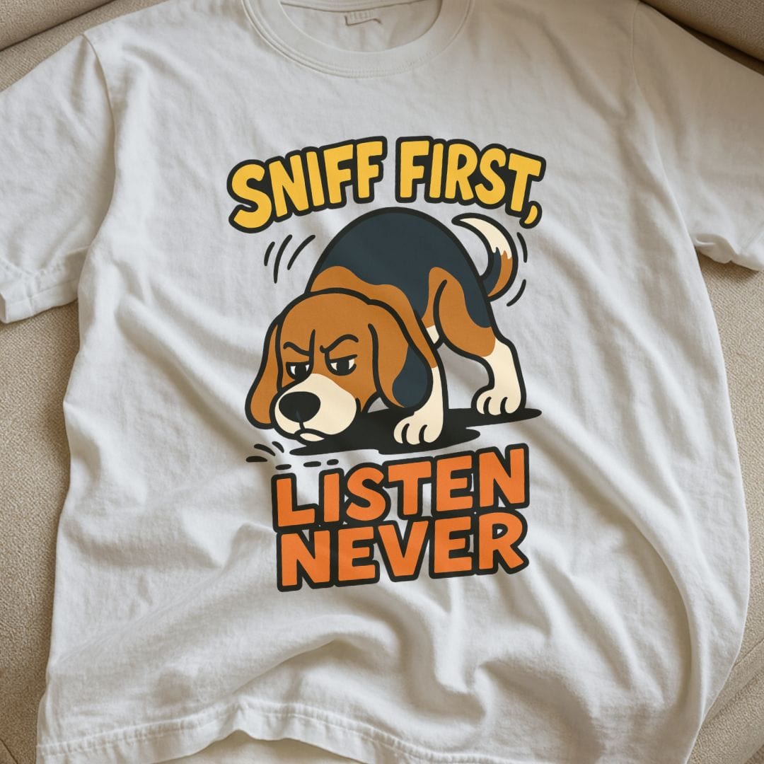 Sniff First Beagle T-Shirt
