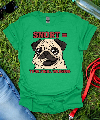 Pug Warning T-Shirt