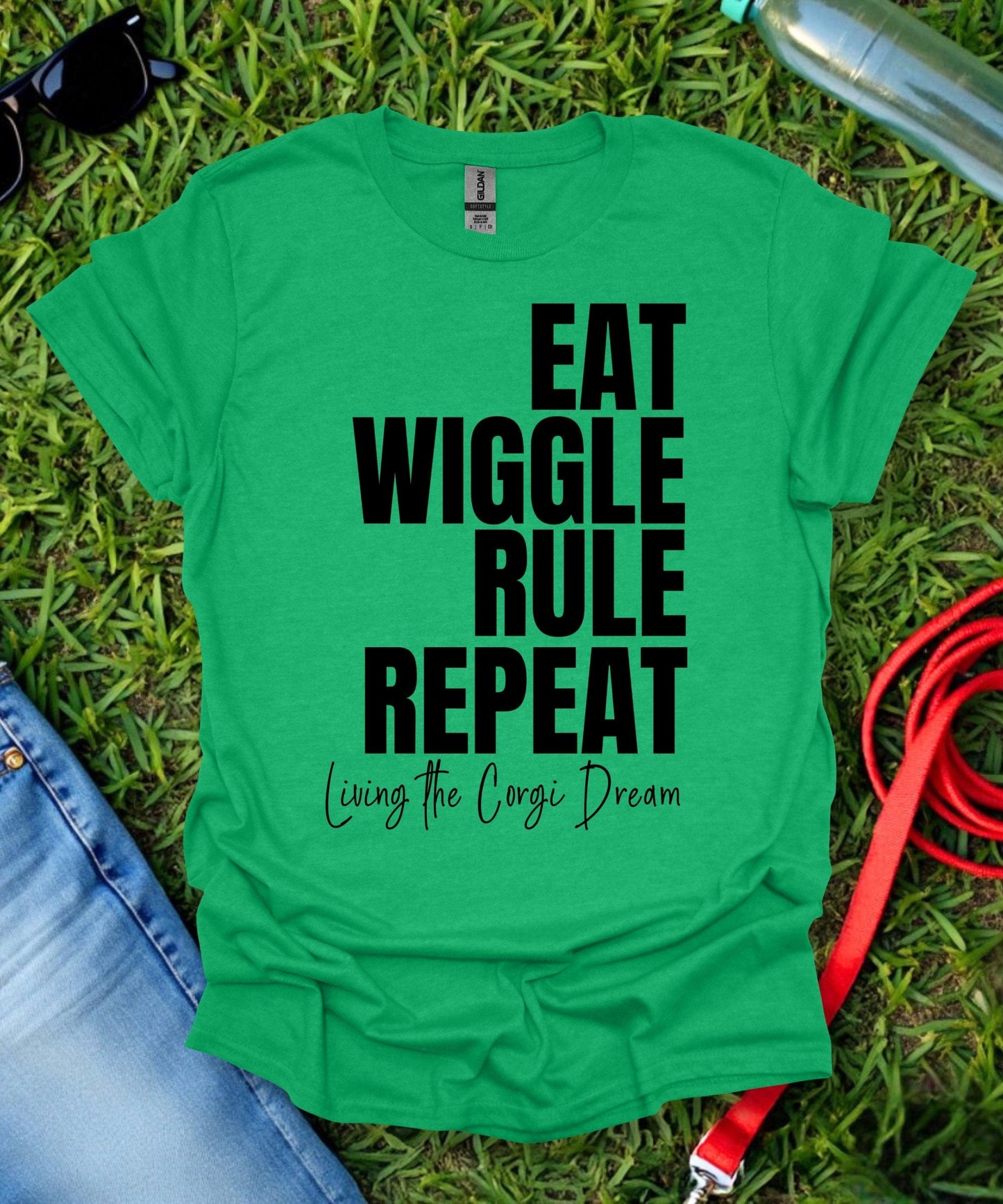 Eat Wiggle Rule Repeat Corgi T-Shirt