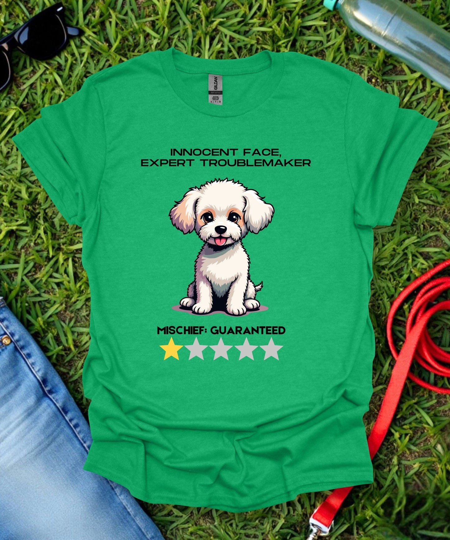 One Star Bichon Review T-Shirt