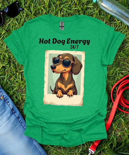 Hot Dog Energy Dachshund T-Shirt
