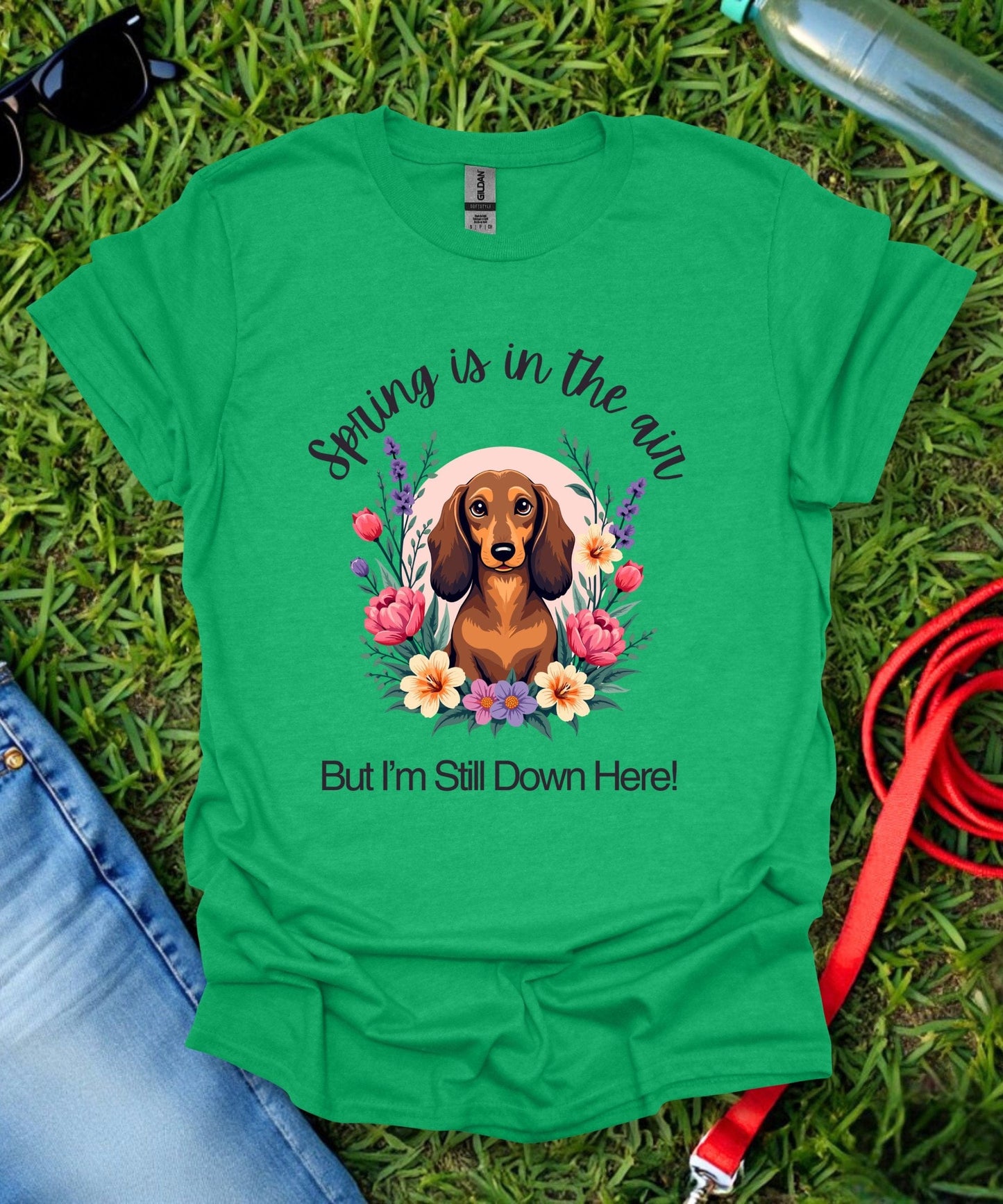 Dachshund (Long haired) Springtime T-Shirt