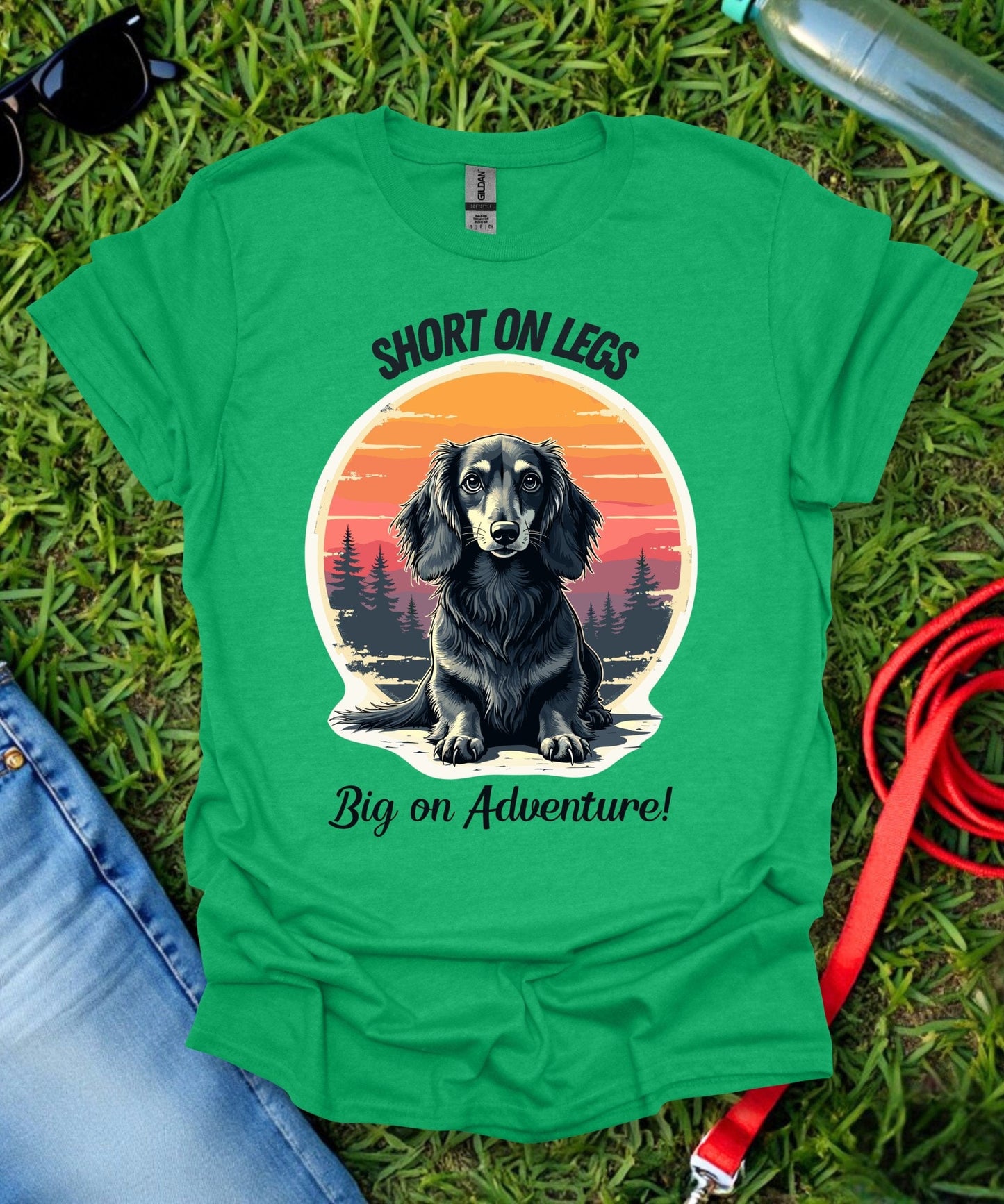 Adventure Dachshund (Long haired) T-Shirt