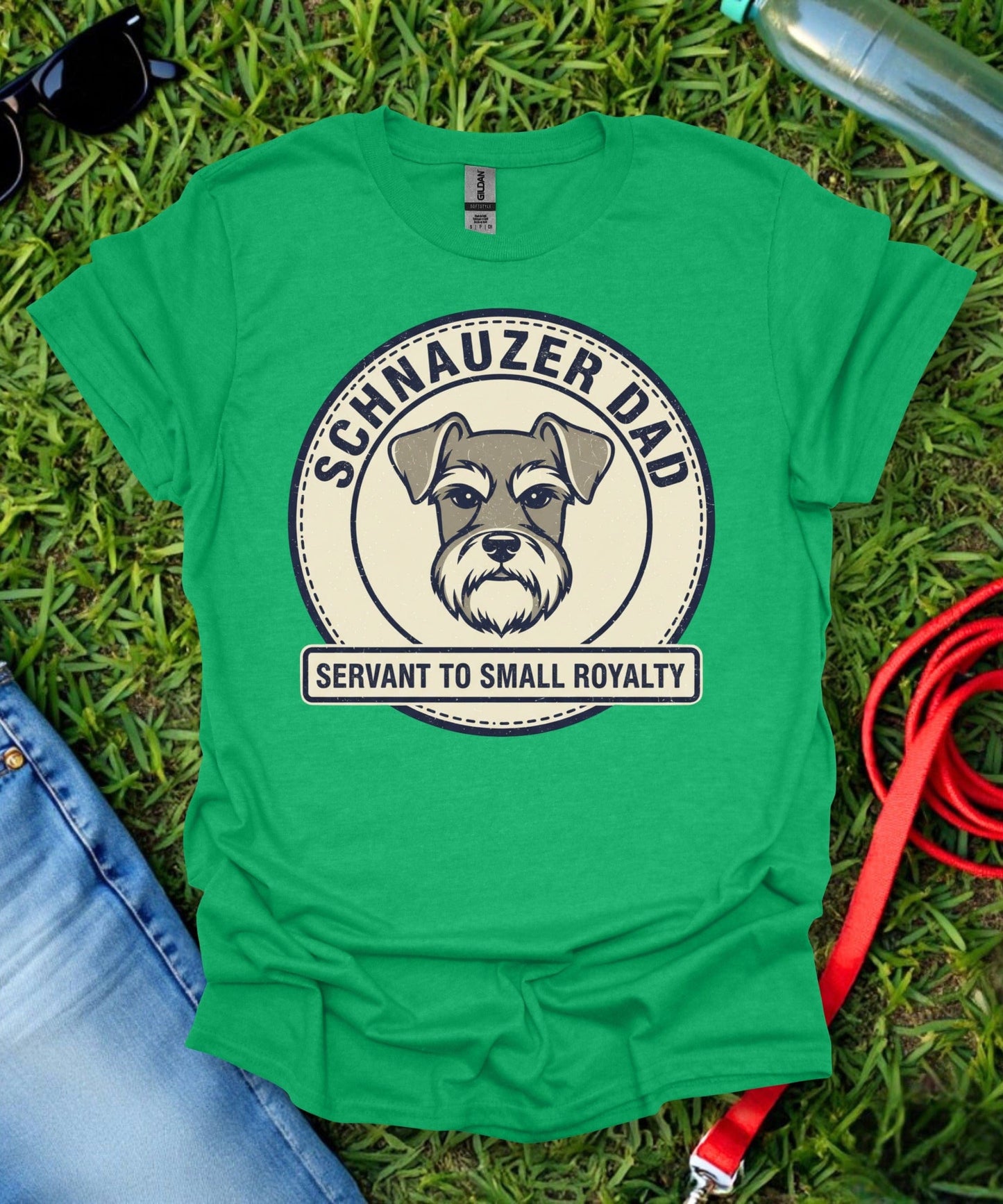 Schnauzer Dad Servant T-Shirt