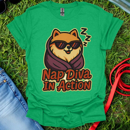 Pomeranian Nap Diva T-Shirt