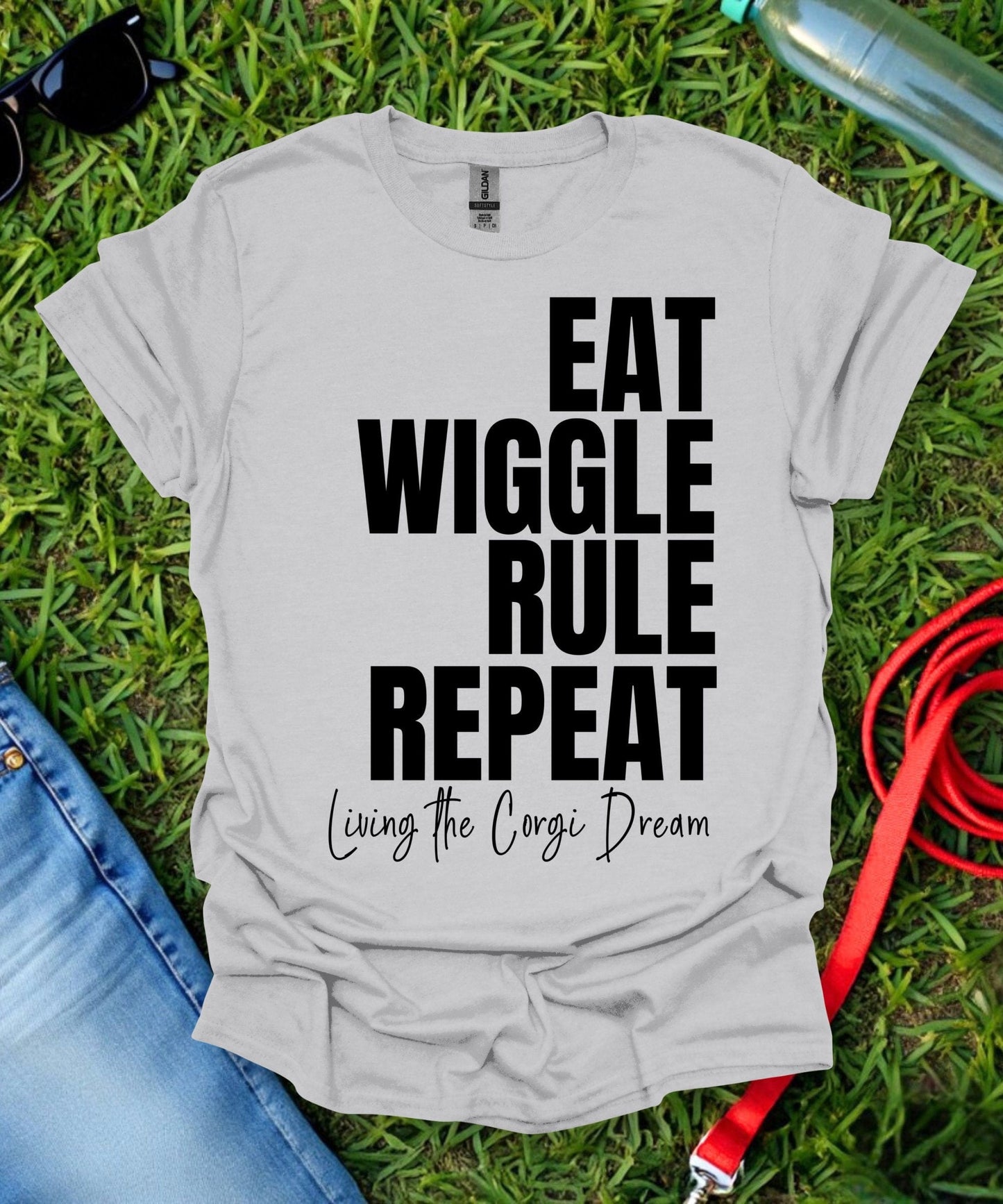 Eat Wiggle Rule Repeat Corgi T-Shirt