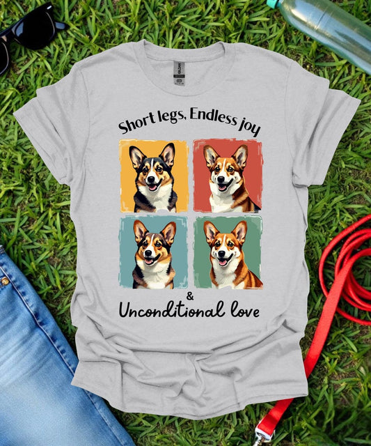 Short Legs, Endless Joy Corgi T-Shirt