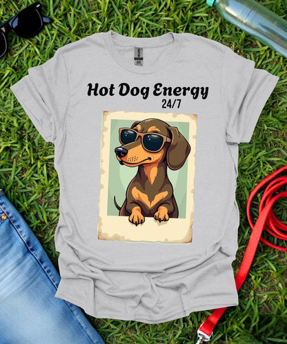 Hot Dog Energy Dachshund T-Shirt