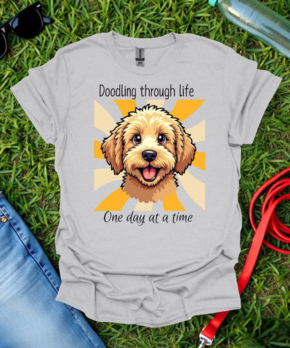 Doodling Through Life Goldendoodle T-Shirt