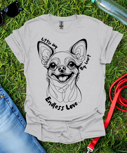 Little Dog Big Heart (Short haired Chihuahua) T-Shirt