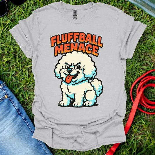 Fluffball Menace Bichon T-Shirt