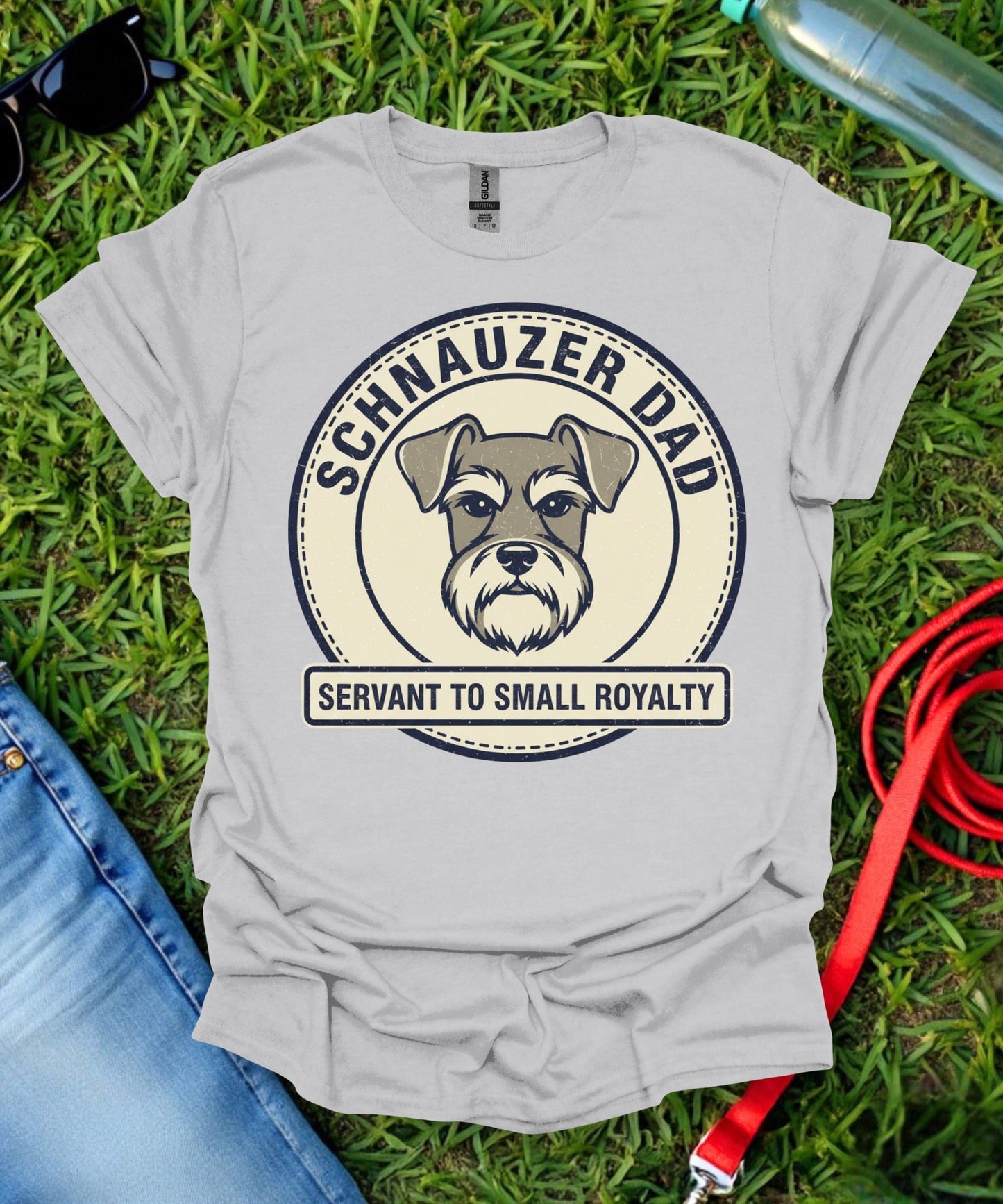 Schnauzer Dad Servant T-Shirt