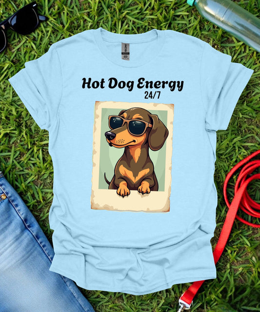Hot Dog Energy Dachshund T-Shirt