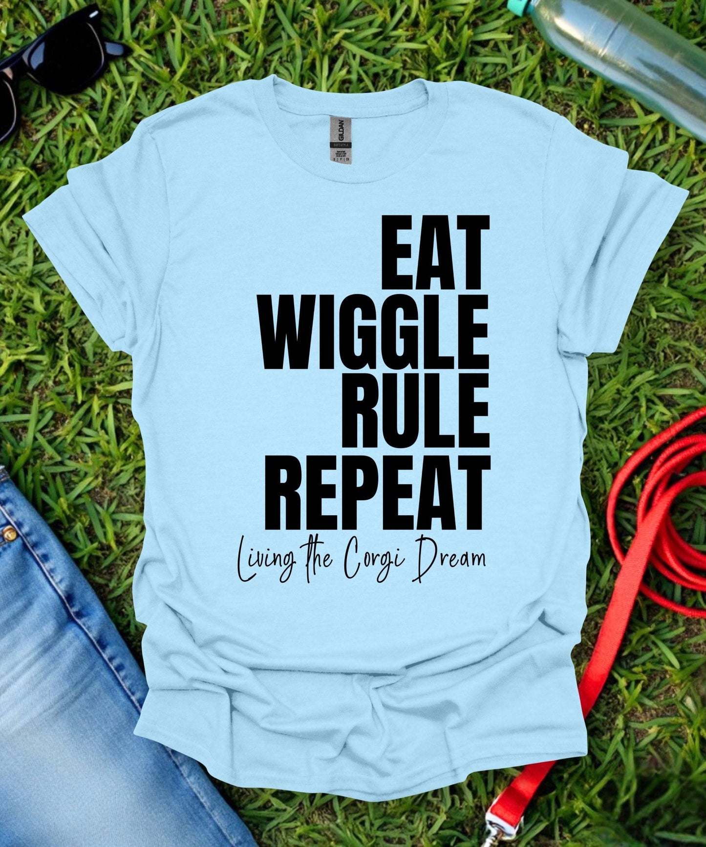 Eat Wiggle Rule Repeat Corgi T-Shirt